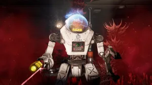 Atomfall's second story DLC will see you hunted by an absolutely furious robot among some War of the Worlds-style red weed